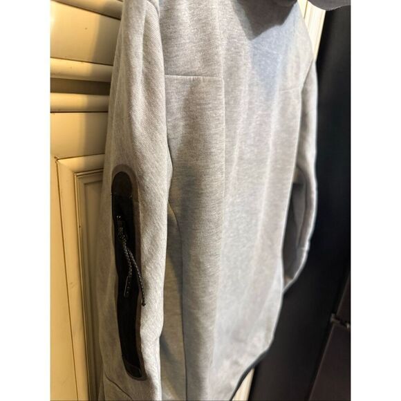 Nike Sportswear Men's Heather Tech Fleece Pullover Hoodie Gray XS - Picture 10 of 11
